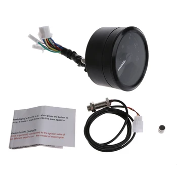 

Multi-function LCD Digital Motorcycle Odometer Tachometer Speedometer Gauge 12000RPM