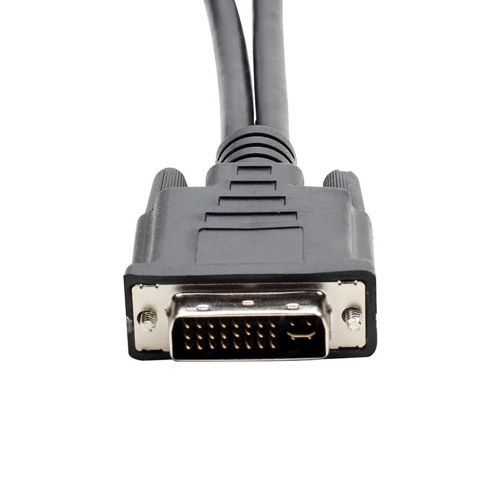 Новый женский разветвитель кабеля для видеоадаптера монитора 24 + 5 Pin Male к 2 VGA