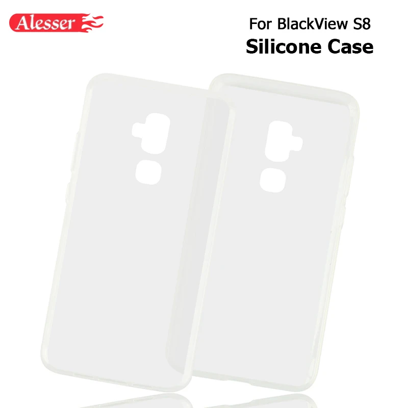 

Alesser For BlackView S8 Silicone Case Soft Transparent Protective Back Cover Anti-knock Shell For BlackView S8 Phone Case Shell