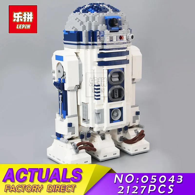 

LEPIN 2127pcs 05043 Star Series Wars R2-D2 The Robot Model Building Blocks Bricks Kits for Children Toys Compatible 10225 Gifts