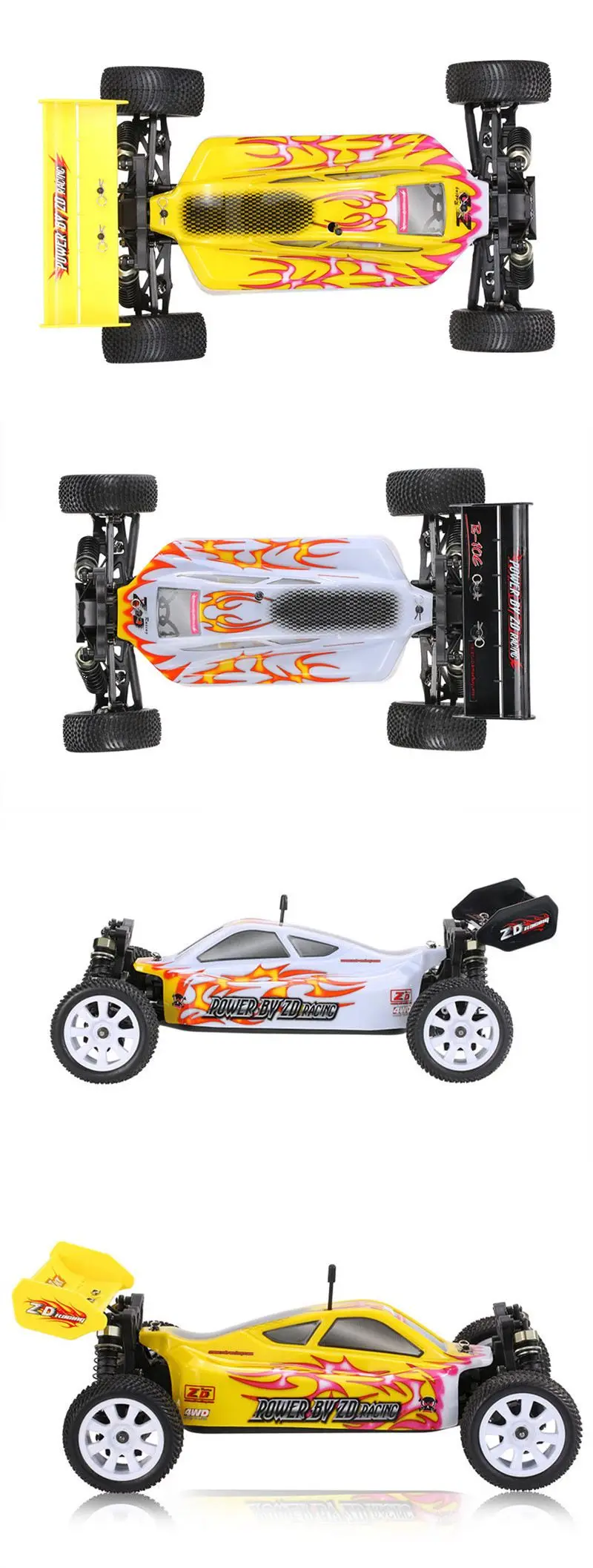 ZD Racing 9102 10421-S Thunder B-10E DIY автомобильный комплект 2,4G 4WD 1/10 Масштаб RC внедорожный Багги без электронных деталей