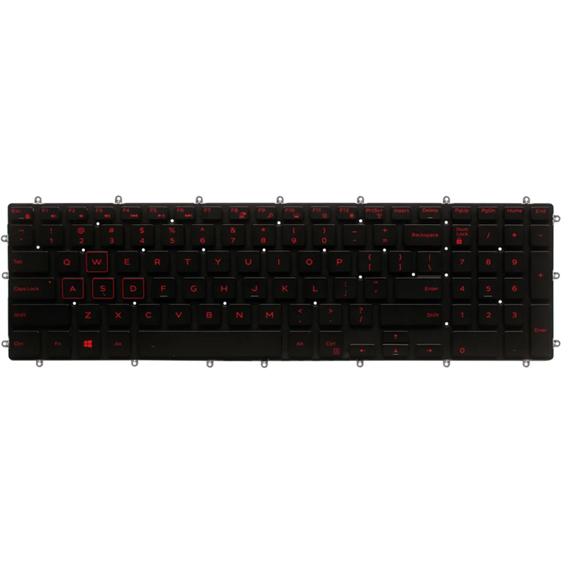 Новая клавиатура для ноутбука США для Dell Inspiron 15 5565 5567 5568 игровой 17 5765 5767 раскладка клавиатуры синий/белый/красный с подсветкой