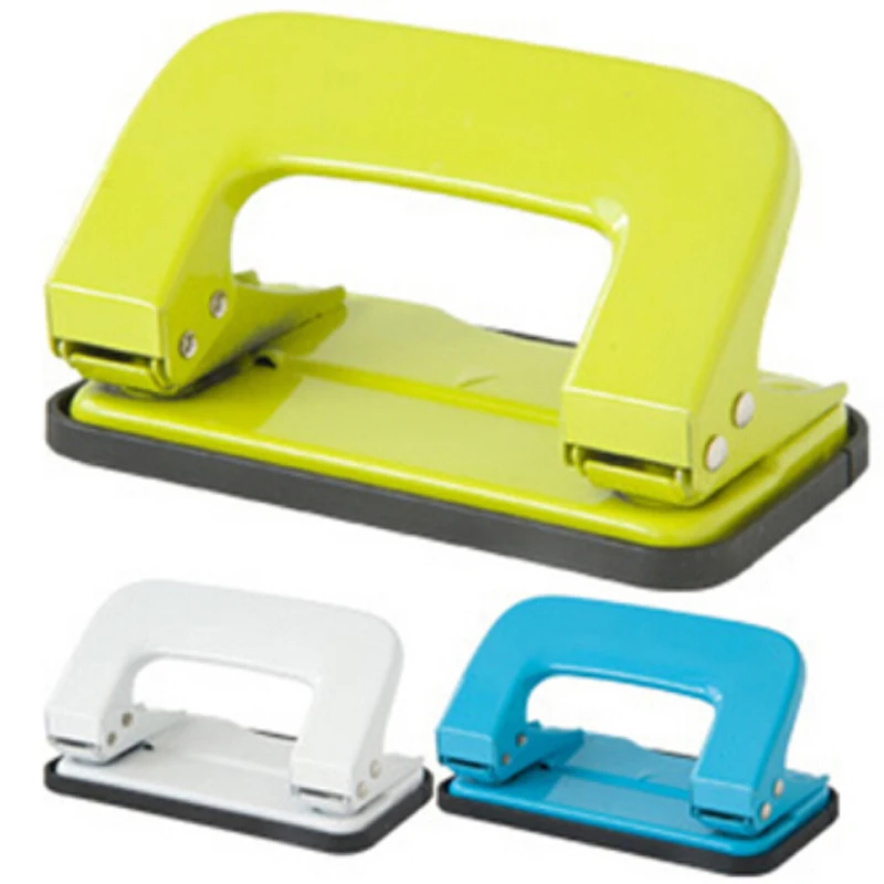 

Free Shipping Office School Hole Puncher Round Double Hole Binding Manual Drilling Machine Fashion Portable Mini Easy To Use