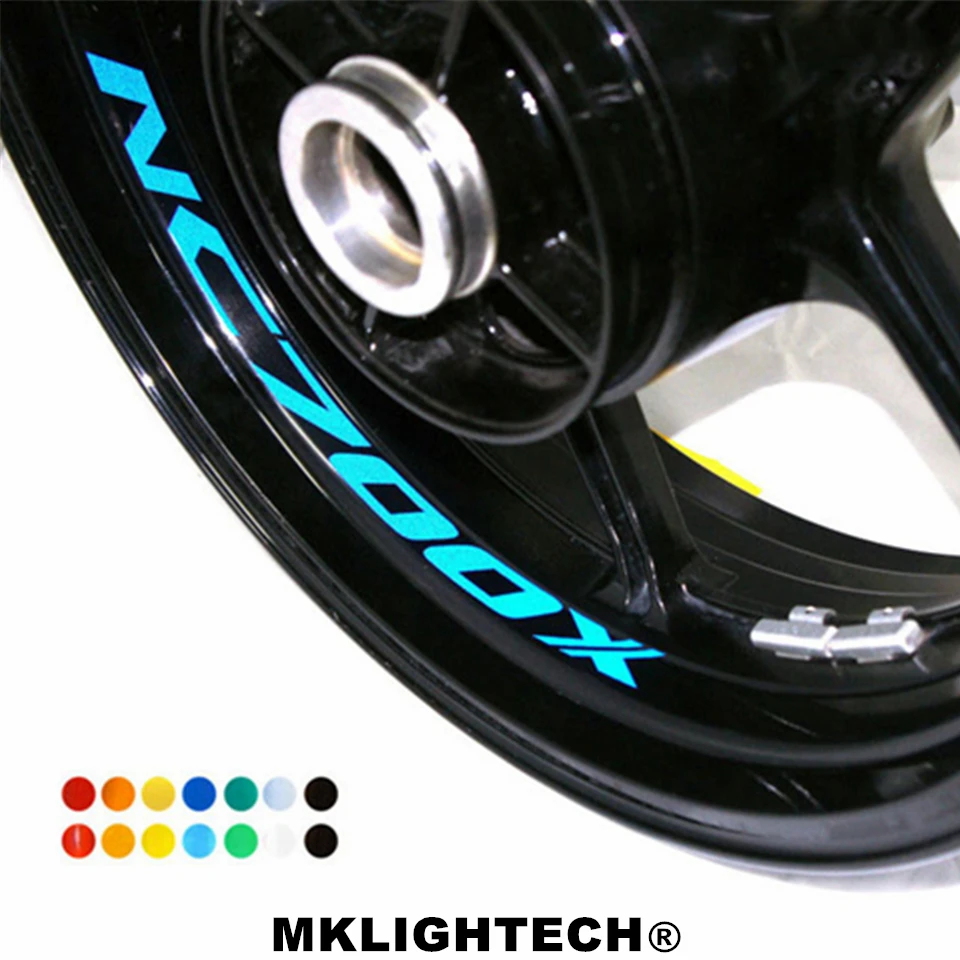 

k-sharp 8 X CUSTOM INNER RIM DECALS WHEEL Reflective STICKERS STRIPES FIT HONDA SUPER FOUR