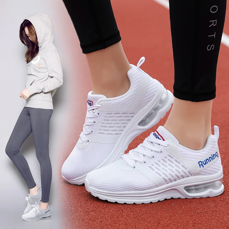 

FANPAO Professional GYM Fitness Sport Shoes for Women and Girls Air Cushion Cross Trainers Running Shoes Sneakers Tennis WKA59