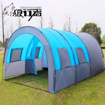 

Waterproof Cabin Tent for 5-8 Person with 2 Porches & 1 Room Ultralight & Large for Family Camping Outdoor Sport Fishing Hiking