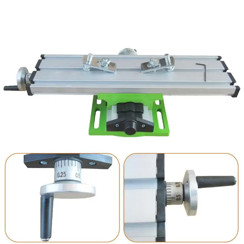 Mini Table Bench Precision Milling Machine Drill Bench Vise Fixture Worktable X Y-axis Adjustment Coordinate Table Vise Bench