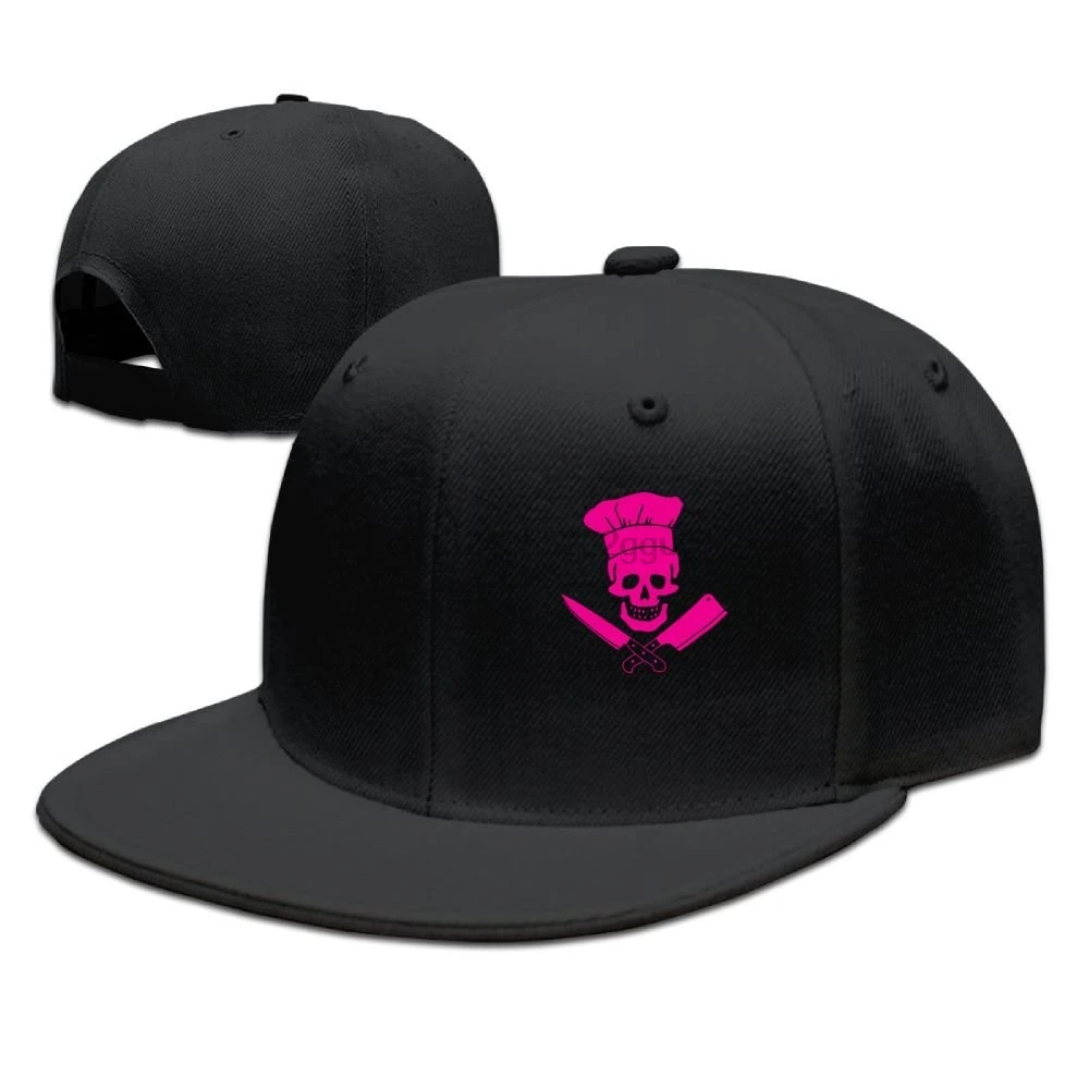 Повар череп Unisex Snapback Регулируемый плоский Билл Бейсбол Кепки