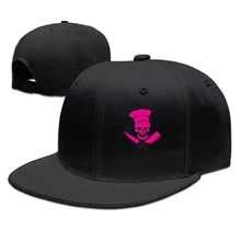 Повар череп Unisex Snapback Регулируемый плоский Билл Бейсбол Кепки