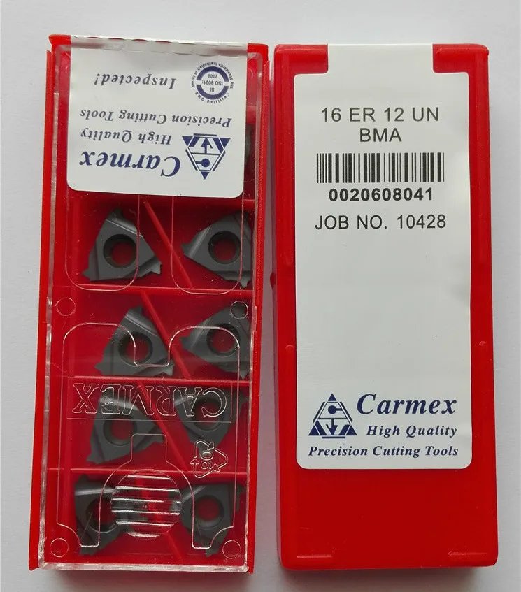 10PCS thread turning tool 16 ER 12 UN screw inserts insert cnc tool