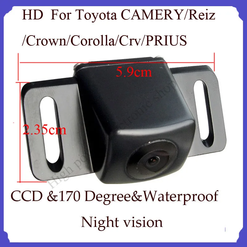 

CCD car rear view camera for Toyota CAMERY Reiz Crown Corolla Crv PRIUS car backup parking camera toyota universal camera