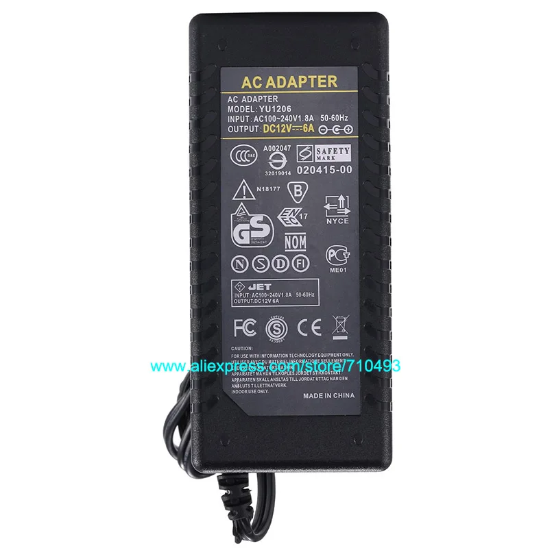 Адаптер питания с IC чипом 12 в пост. Тока 1 А 3 4 а 5 6 7 8 В 24 Вт 36 48 60 72 84 96 Вт|adapter 12v|12v 1aac dc