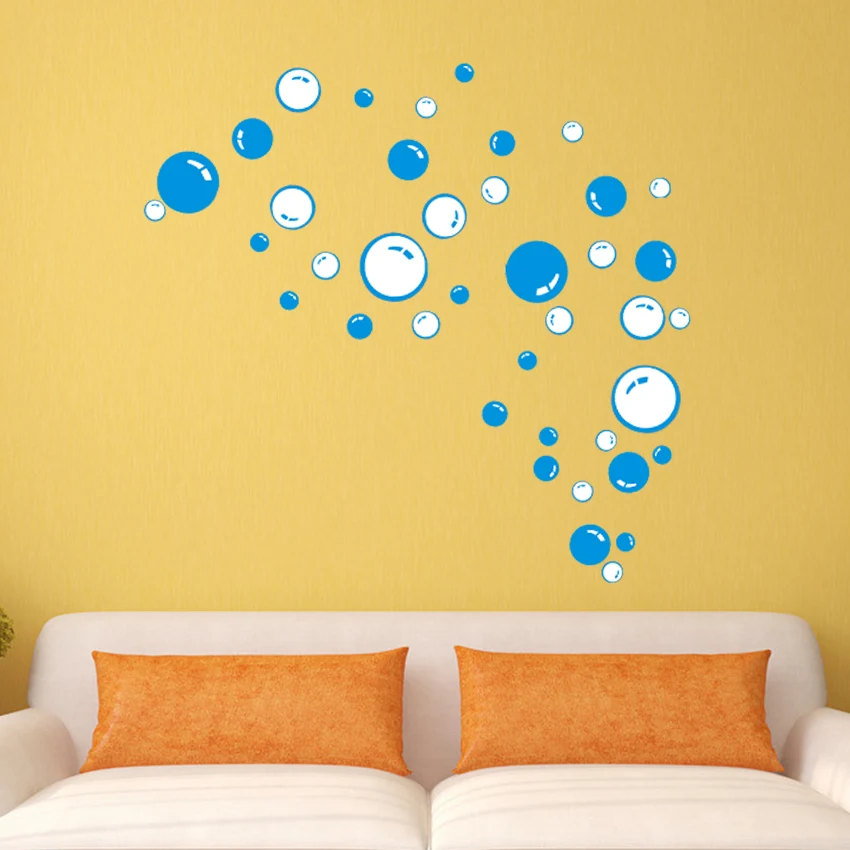 TIE LER Nursery Kitchen Bathroom Bubble Wall Sticker Removable Waterproofing Home Wall Decal PVC Wall Sticker