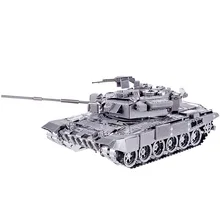 ММЗ модель Piececool 3D металлические головоломки P047 T-90A бак Ассамблея Металл Модель комплект DIY 3D лазерная резка Модель puzzle игрушки подарок для взрослых