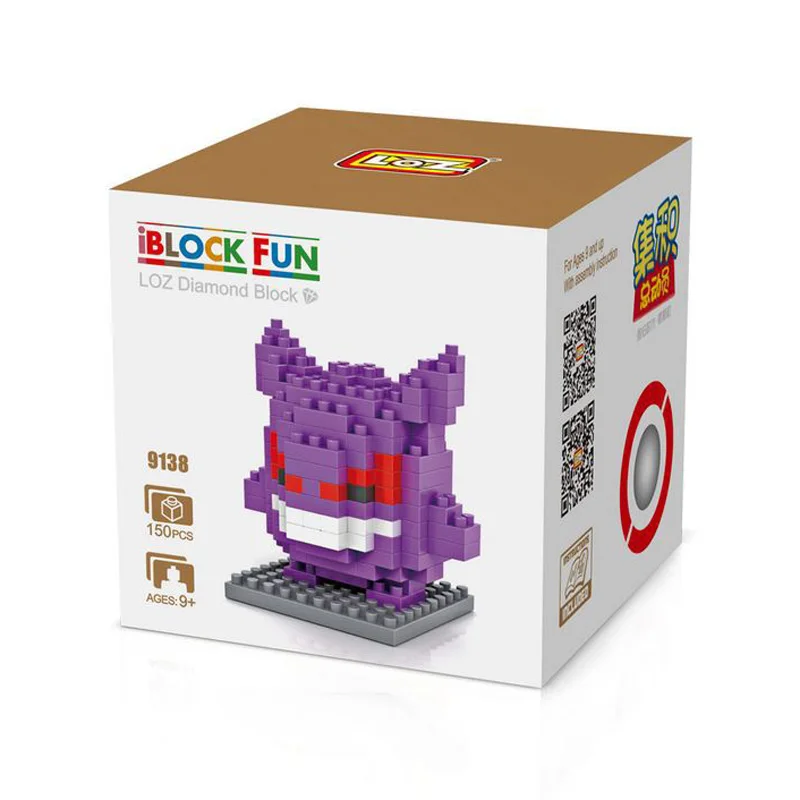 LOZ Gengar bloques de construcción 3D figura de acción ladrillos de construcción niños juguetes brinquedos educativos juguetes Jouet enfant LOZ Gengar bloques de construcción 3D figura de acción ladrillos de construcción niños juguetes brinquedos educativos juguetes Jouet enfant