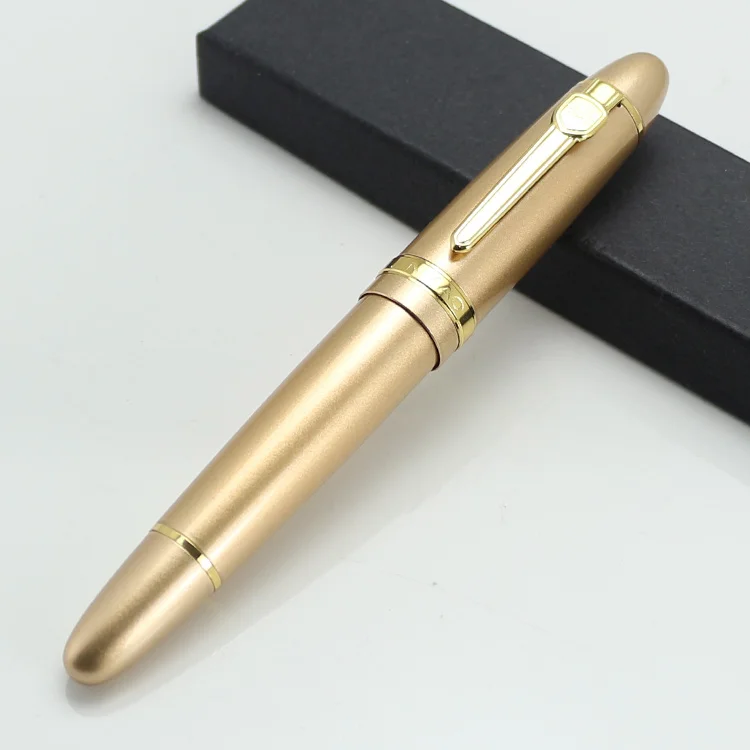 JINHAO 159 широкий 18KGP 0,7 мм перьевая ручка Фиолетовый Черный Синий Шампанское Золото Зеленый Красный Белый Подпись Бизнес офис - Цвет: 3