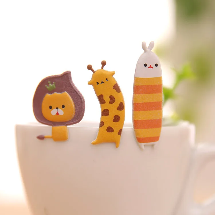 

Kawaii Cute Cartoon Animals Sticker Lovely Zoo Lion Monkey Giraffe Sheep Owl 3D Hubble Bubble DIY Dearoation Stickers Kids Gift
