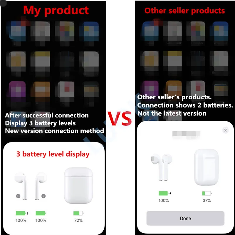 Cena Wysoka marka jakości 2 z inteligentnym czujnikiem i etui z funkcją ładowania bezprzewodowe słuchawki z bluetooth słuchawka stereo dla IOS najlepsza jakość