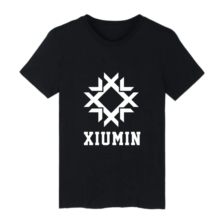 Женский топ EXO Kpop Повседневная футболка с коротким рукавом в стиле хип хоп