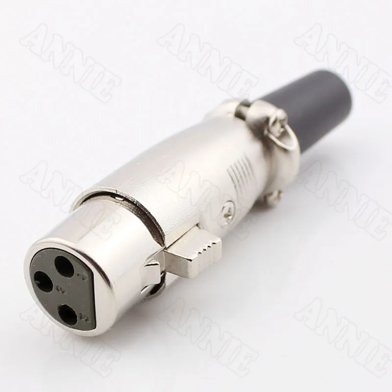 50pcs/lot Microphone Plug 3 Pin XLR Socket Japanese Female Connector