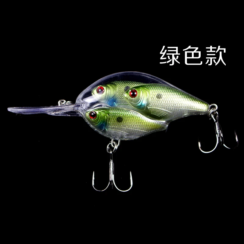  2018 new fishing lure minnow quality professional bait swim bait jointed bait equipped black white 