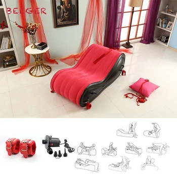 BEEGER Inflatable sofa bed US warehouse shipments sex toys for couples love sex chair pillow adult sex furniture 1