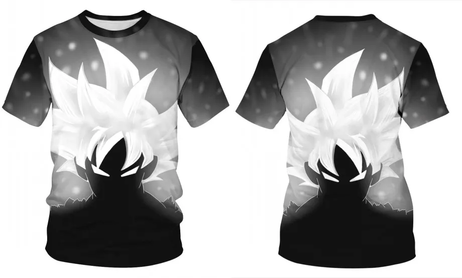 New Hot Dragon Ball Z Series Super Saiyan Son Goku Black Vegeta Battle Dragonball 3D Printed Men's T Shirt Summer Top Tees