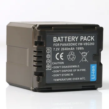 

LANFULANG VW-VBG260 VBG260 rechargeable Battery Camera Batteries for Panasonic AG-HMC150 HDC-HS250 HDC-TM700 HDC-SD707 HDC-TM300