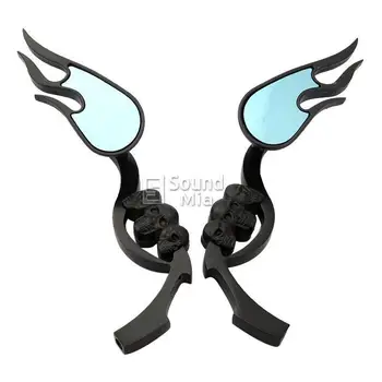 free shipping Motorcycle 8mm 10mm Flame Rearview Mirrors For Harley Yamaha Kawasaki Suzuki Honda 