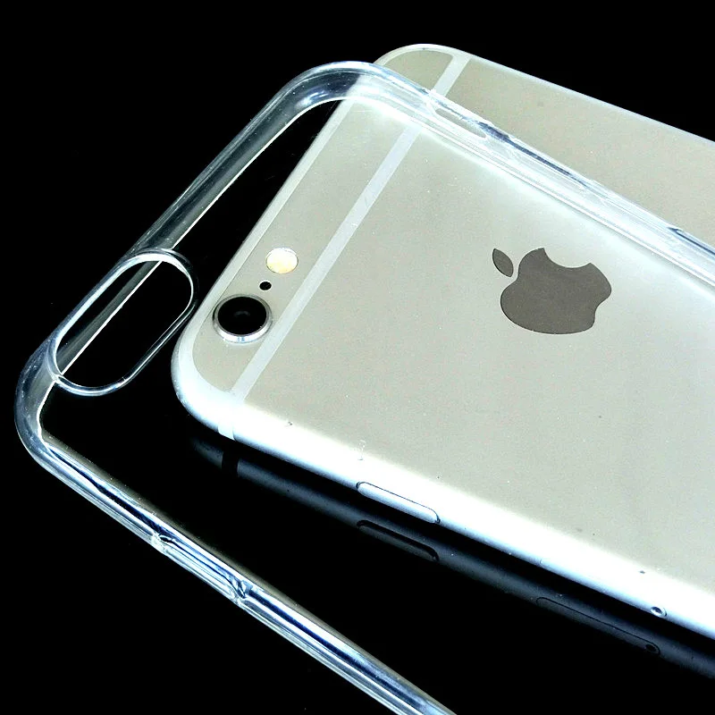 Silicone Clear TPU Case For iPhone 5s SE Cover For iPhone X XR XS MAX 7 8 6s 6 Plus Ultra Thin Crystal Back Protect Rubber Phone