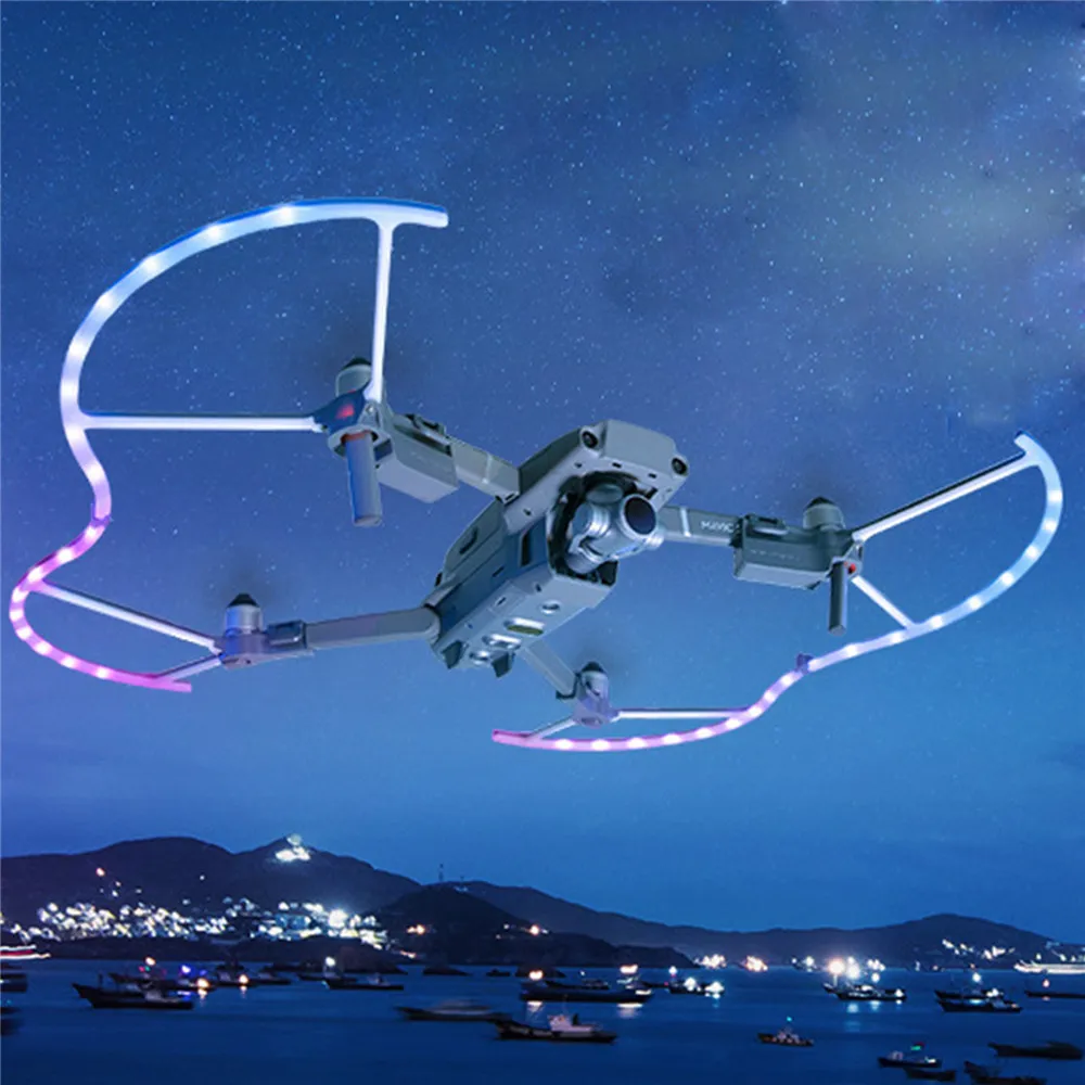

PGYTECH LED Propeller Guard for DJI Mavic 2 Pro/Zoom Protective Propeller Prop Anticollision Protector Mavic 2 Drone Accessories