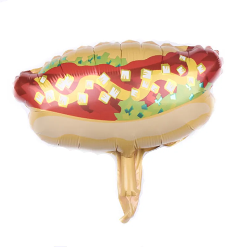 1PSC мини-мороженое бургер хот-дог пицца пончик алюминиевые воздушные шары детская игрушка воздушный шар День рождения Свадьба Ребенок Декор для ванной - Цвет: As shown