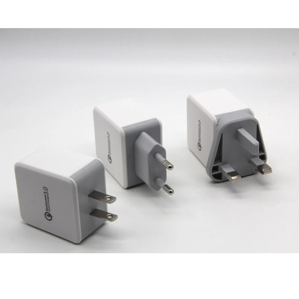 

Quick Charge 3.0 USB Charger & QC 2.0 Wall Phone Charger For iPhone Samsung S8 S9 Xiaomi mi 8 Fast Charger For Phone