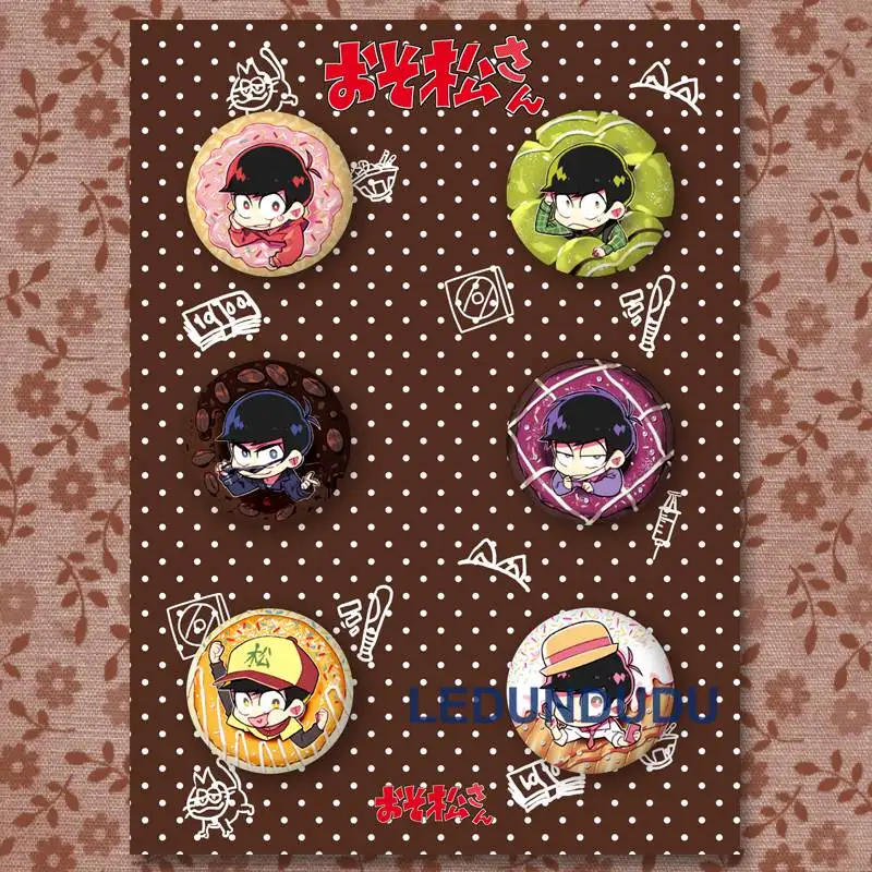 Аниме Osomatsu Значки для косплея 6 братьев брошка мультфильм Pin Ichimatsu коллекции