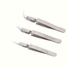 3 шт. антистатические керамические пинцеты набор изолированные из нержавеющей стали, теплоизолирующая устойчивая острым наконечником инструменты для RDA RBA катушки