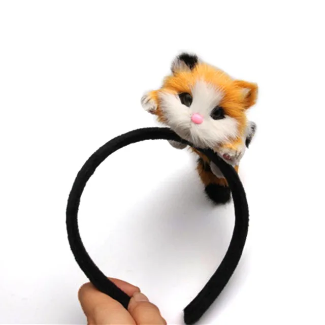 Women Lovely Cat Headband 2018 New Flannelette Plush Kitten Hairband