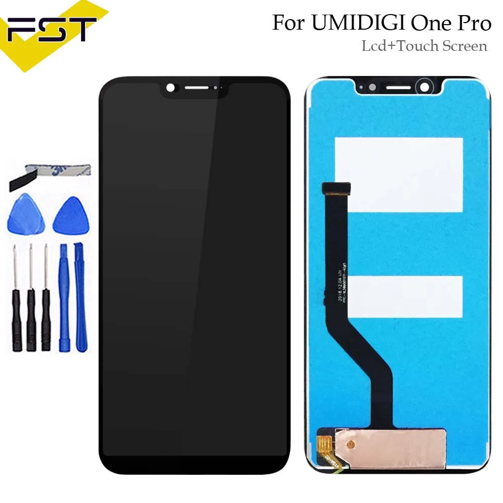 

5.9''Black For UMI UMIDIGI One Pro LCD Display with Touch Screen Digitizer Assembly Repair Parts+Tools and Adhesive