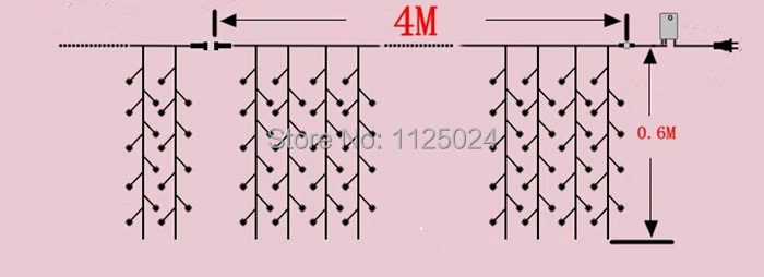 120led строки света и формирующая листы для кровли 4 м х 0,6 м для льда со светодиодной подсветкой Коллона освещения AC220V занавес свет наружное светодиодное освещение для рождественского декора