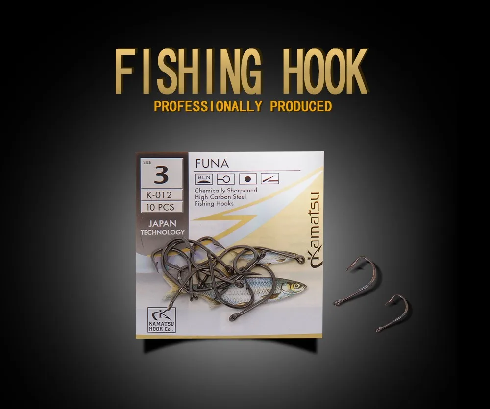 FISH KING 50 шт./лот FUNA Size3-Size12 рыболовный Mustad колючий крючок из японии крючки джиг Карп Фидер Anzol рыболовные снасти