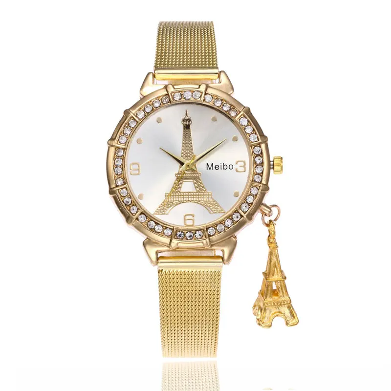 Женские кварцевые наручные часы Claudia relojes mujer повседневные из нержавеющей стали с