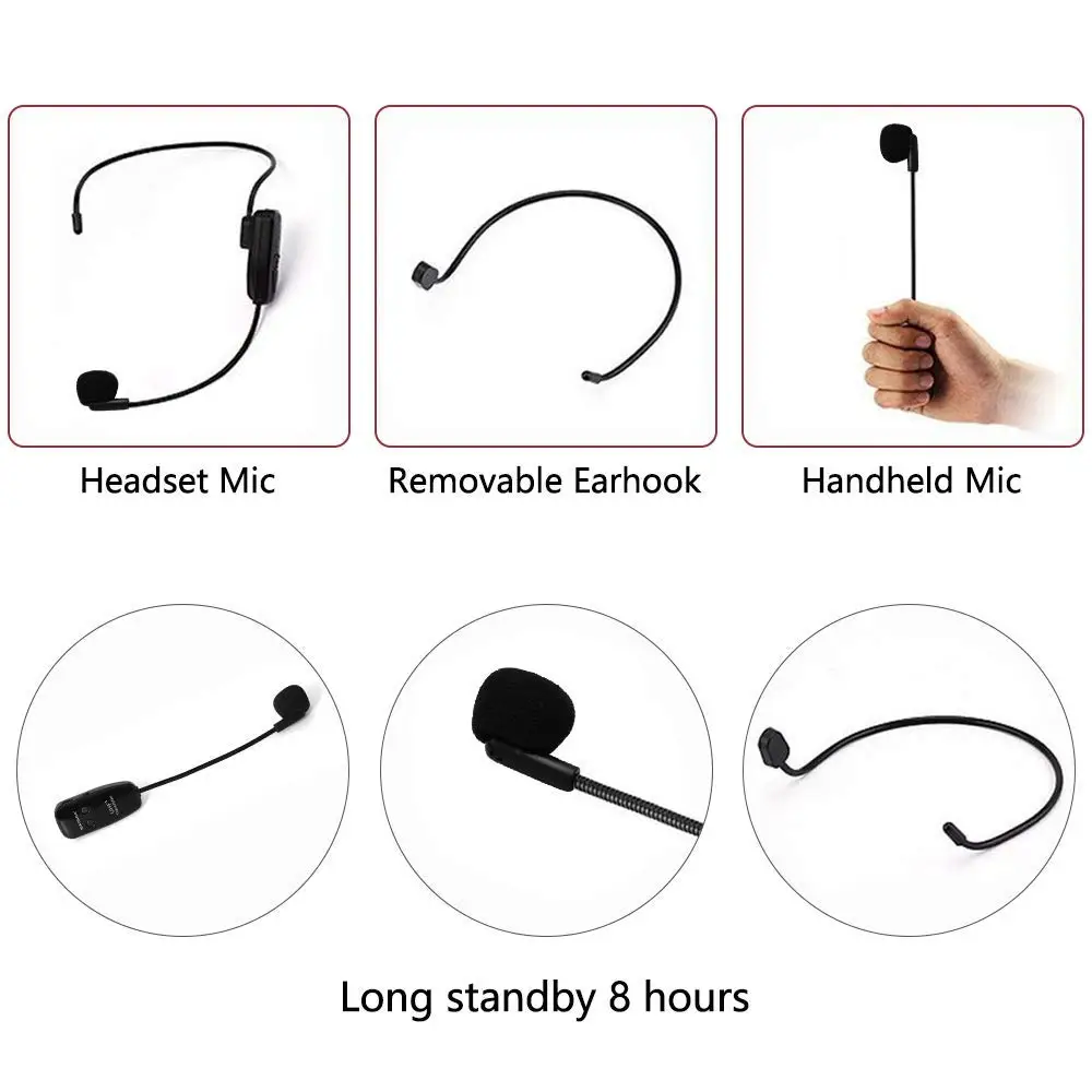 Новинка 50 м UHF беспроводная гарнитура ручной микрофон частота сменная для учительницы гиды микрофон для конференц-связи XIAOKOA