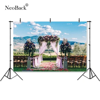 

NeoBack Photography backdrops wedding party Garden View Wedding Ceremony Theme love Bridal shower banner photo studio P4360
