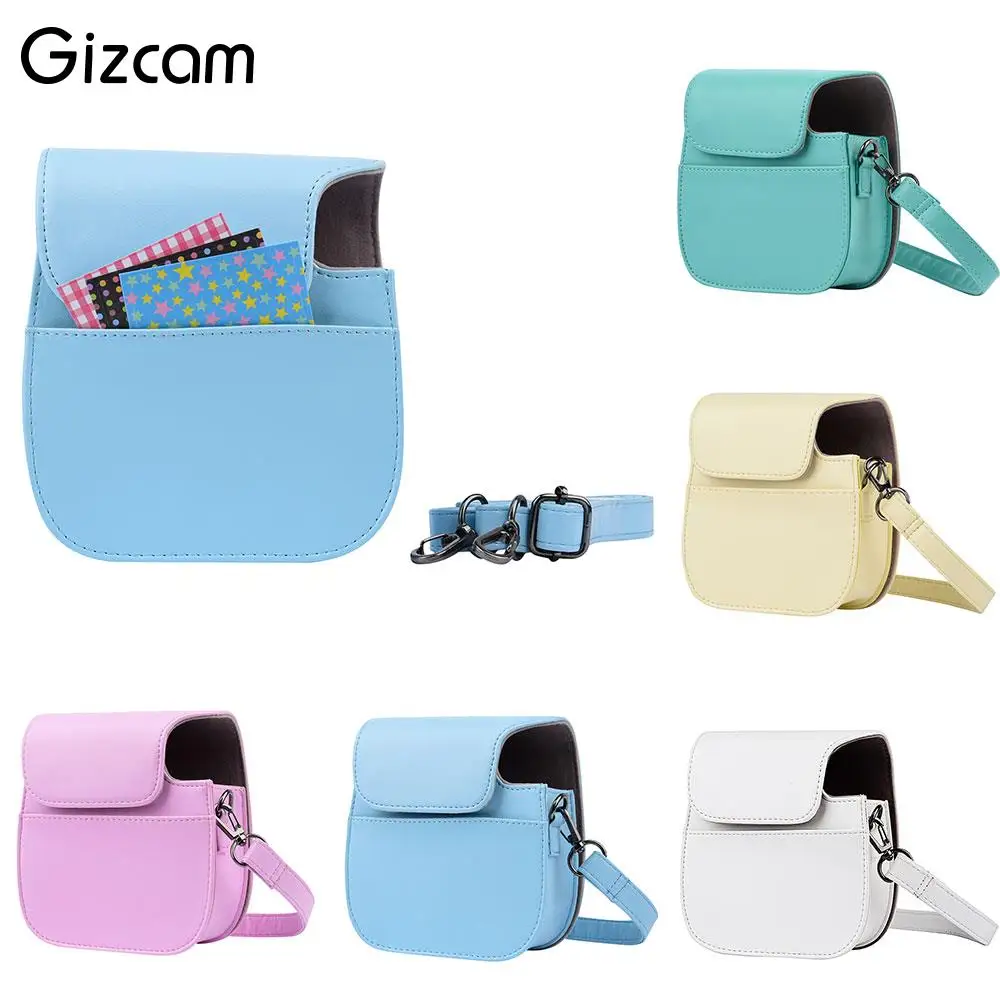 Gizcam Gizcam Retro PU Leather Bag Protect Case Camera Bag With Strap For Fujifilm Instax Mini 8 camera : image Gizcam Gizcam Retro PU Leather Bag Protect Case Camera Bag With Strap For Fujifilm Instax Mini 8 camera