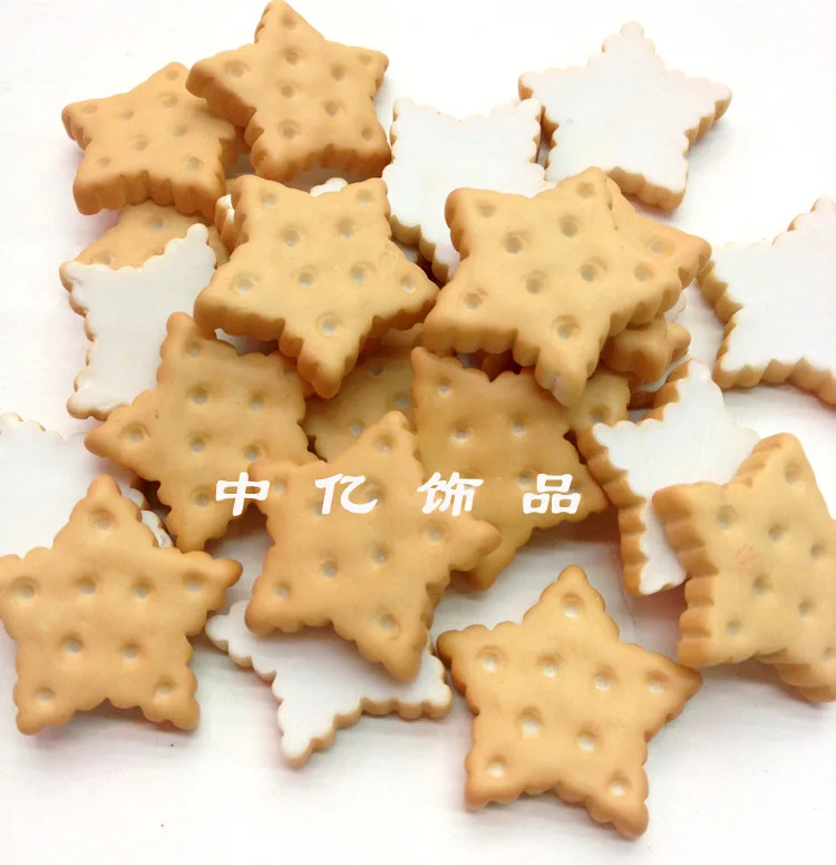 

100pcs/lot Very Hot and Kawaii Clear Resin flat back Peach pentagram cookies cabochons cameo For Any Fancy 22mm
