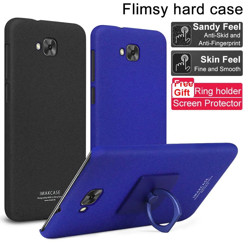 СПС ASUS ZenFone4 селфи ZD553KL чехол Imak Жесткий Чехол для + кольцо держатель Экран