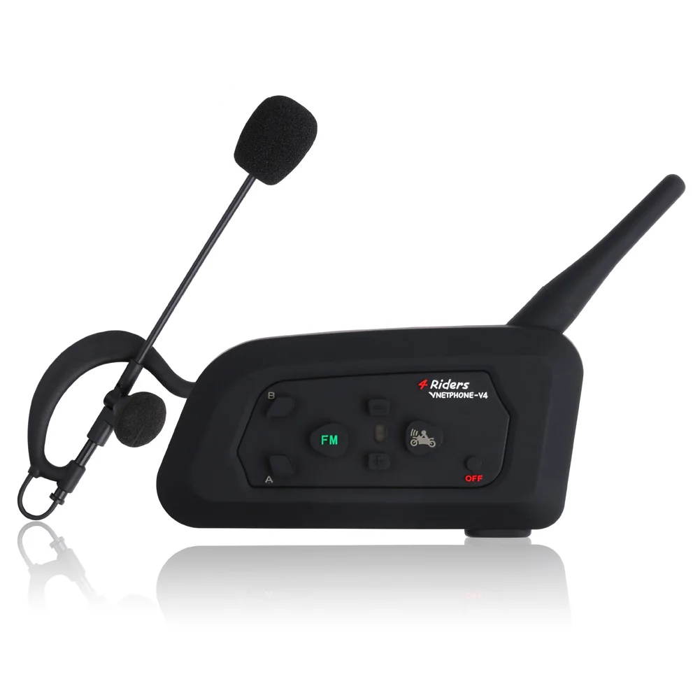 

Vnetphone V4C Football Referee Intercom Headset 1000M Full Duplex Bluetooth Headphone with FM Interphone New YAN88