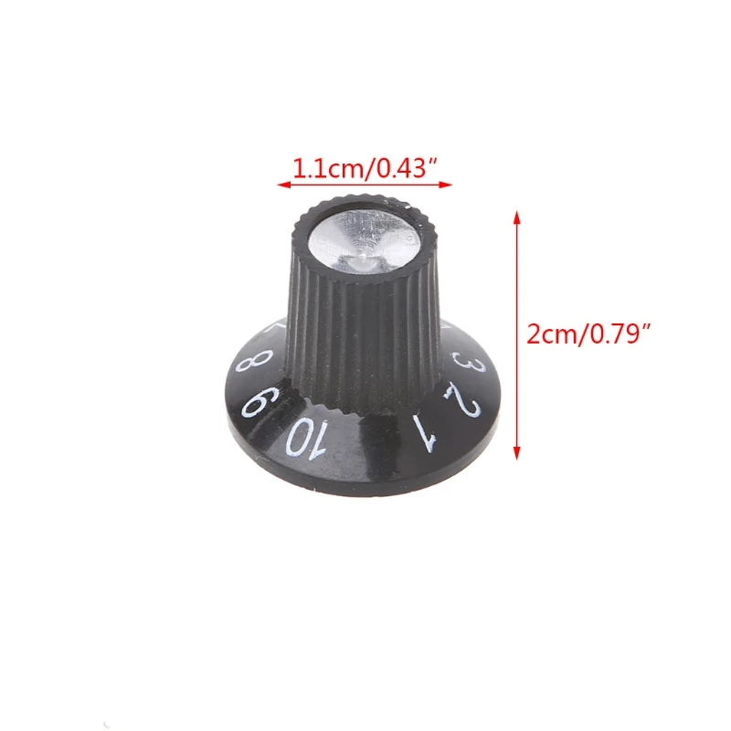 

1pc Guitar Knob Amplifier Skirted Knobs Volume Tone Control For Fender Parts