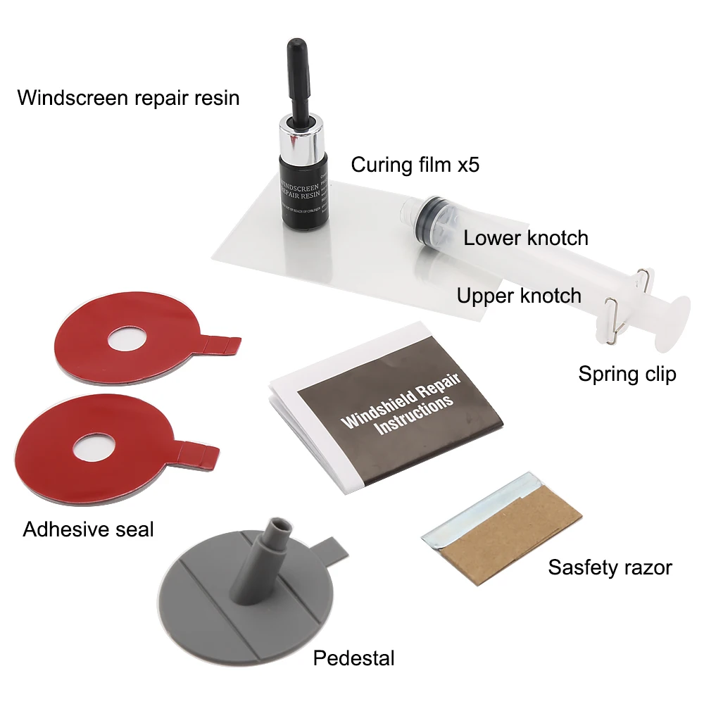 Ремонт лобового стекла DIY Kit лобовое стекло автомобиля ремонт инструменты Авто Стекла ветрового ремонт комплект дайте дверная ручка защитные декоративные Стикеры