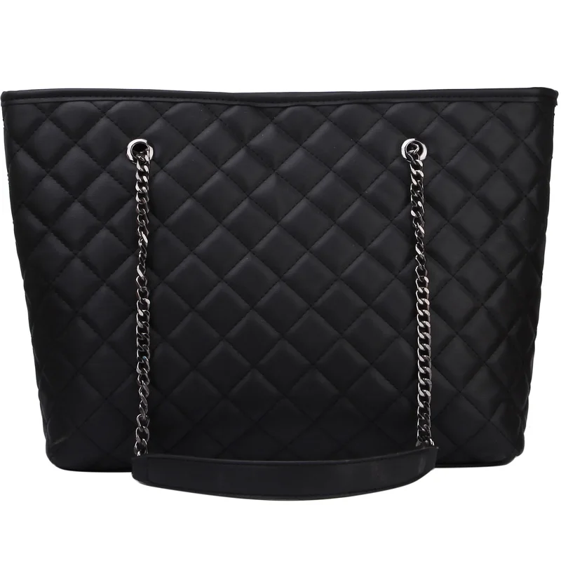 

Solid Shoulder Bags high-capacity Shopping Bag PU leather Tote Package Bags Purses Casual Handbag For Women travel shopping bag