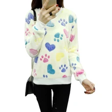 Cute Pattern velvet warm sweater women Pullover Winter Sweaters 2017 fashion Jersey Mujer Womens Jumpers Christmas Sweater